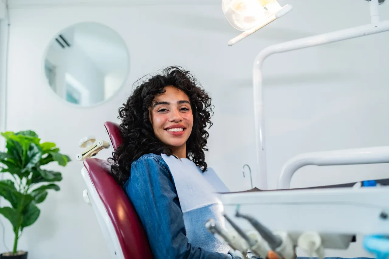 Comfortable, relaxed patient at Pureflow Dental Hygiene